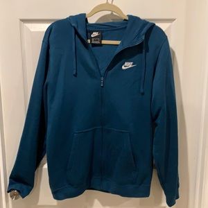Men’s Blue Nike Zippered Hoodie- Small